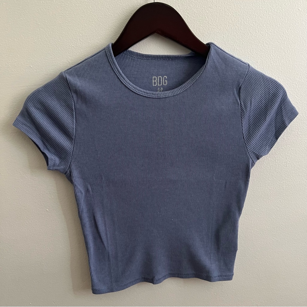Bdg Ribbed Short Sleeve Baby Tee
